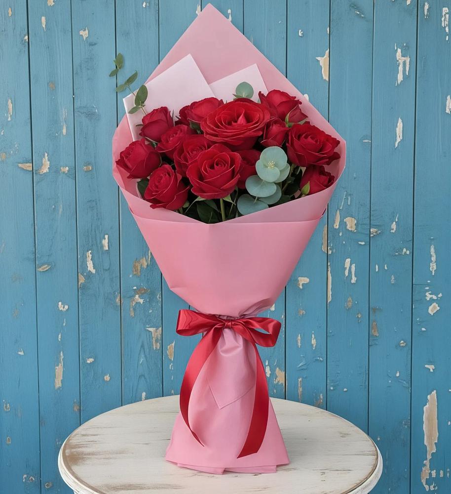 Букет цветов из: Розы в Верхнерусском