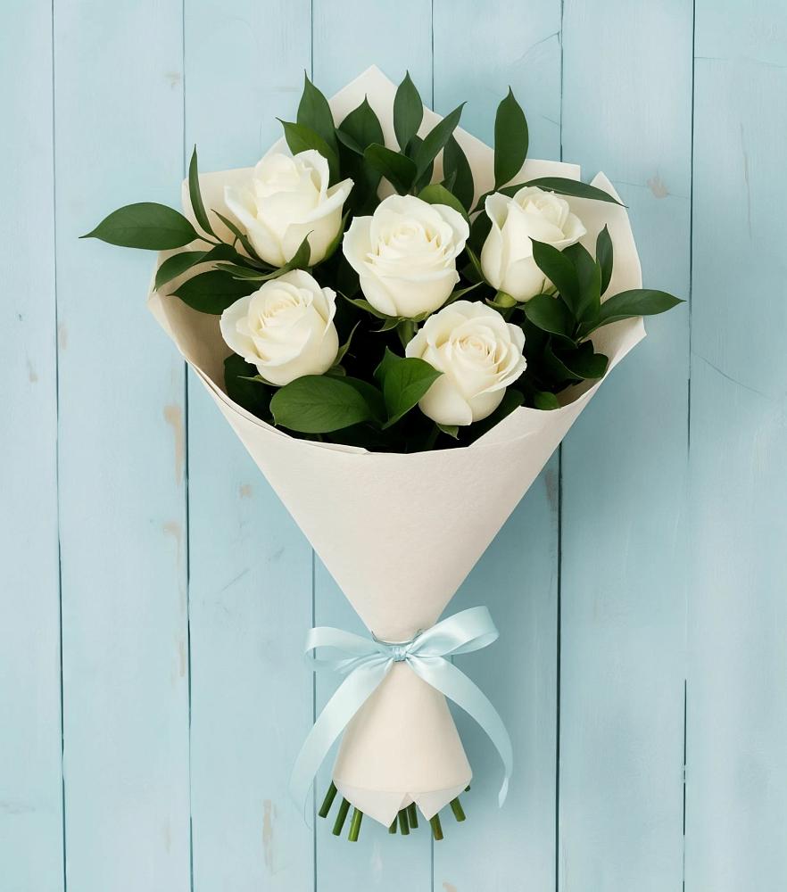 Букет цветов из: Розы в Верхнерусском