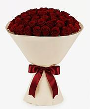 Букет 101 Бордовая роза Блэк Бакарра в Верхнерусском