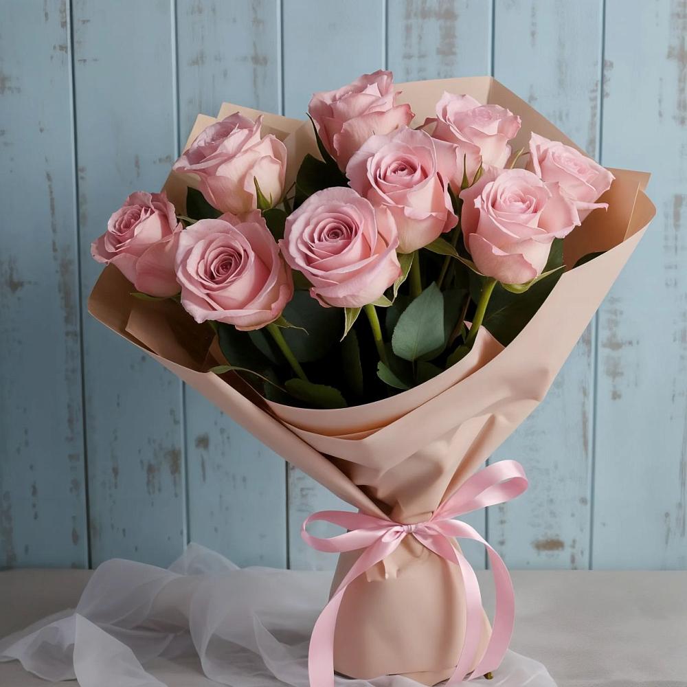 Букет цветов из: Розы в Верхнерусском