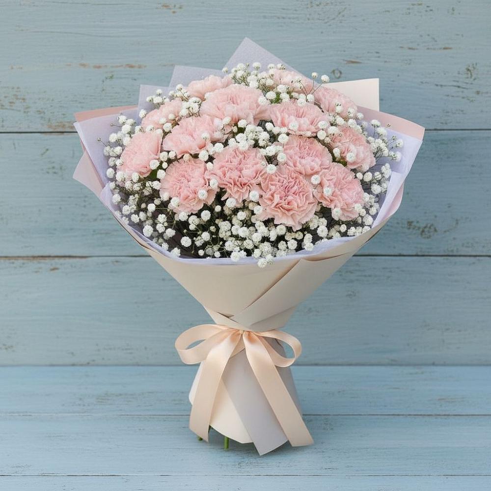 Букет цветов из: Гвоздики в Верхнерусском
