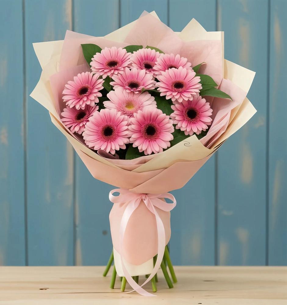 Букет цветов из: Герберы в Верхнерусском