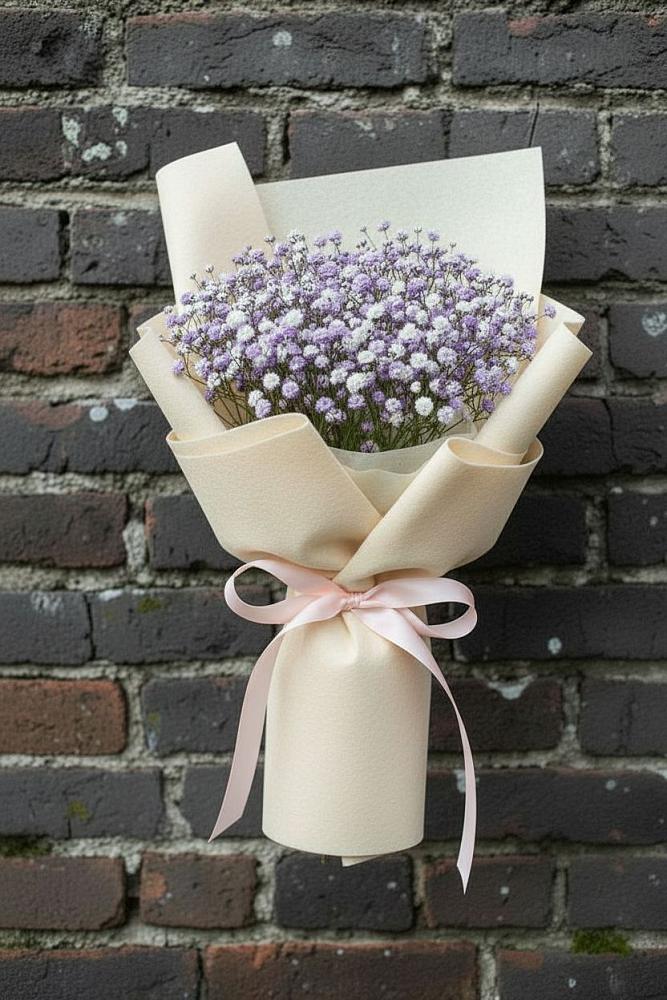 Букет цветов из: Гипсофила в Верхнерусском