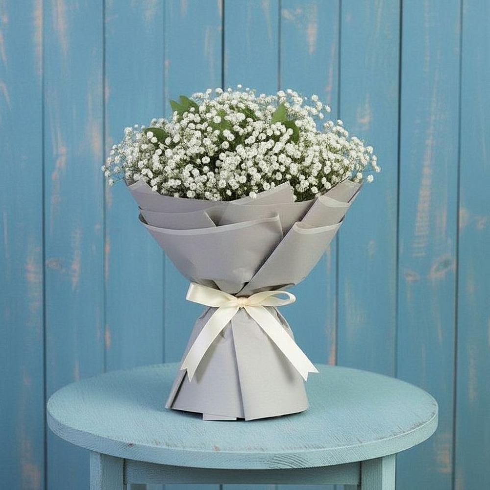 Букет цветов из: Гипсофила в Верхнерусском