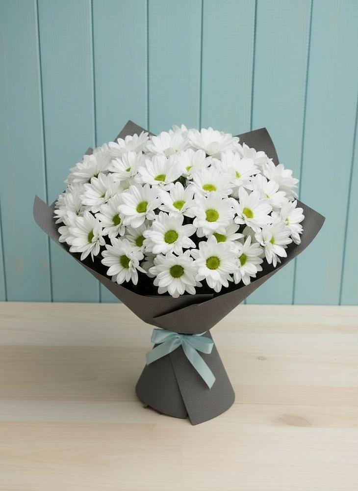 Букет цветов из: Хризантемы в Верхнерусском