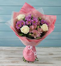 Букет цветов из:  Герберы #REPLACE_PRED# Верхнерусском