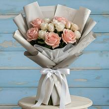 Букет цветов из:  Розы в Верхнерусском