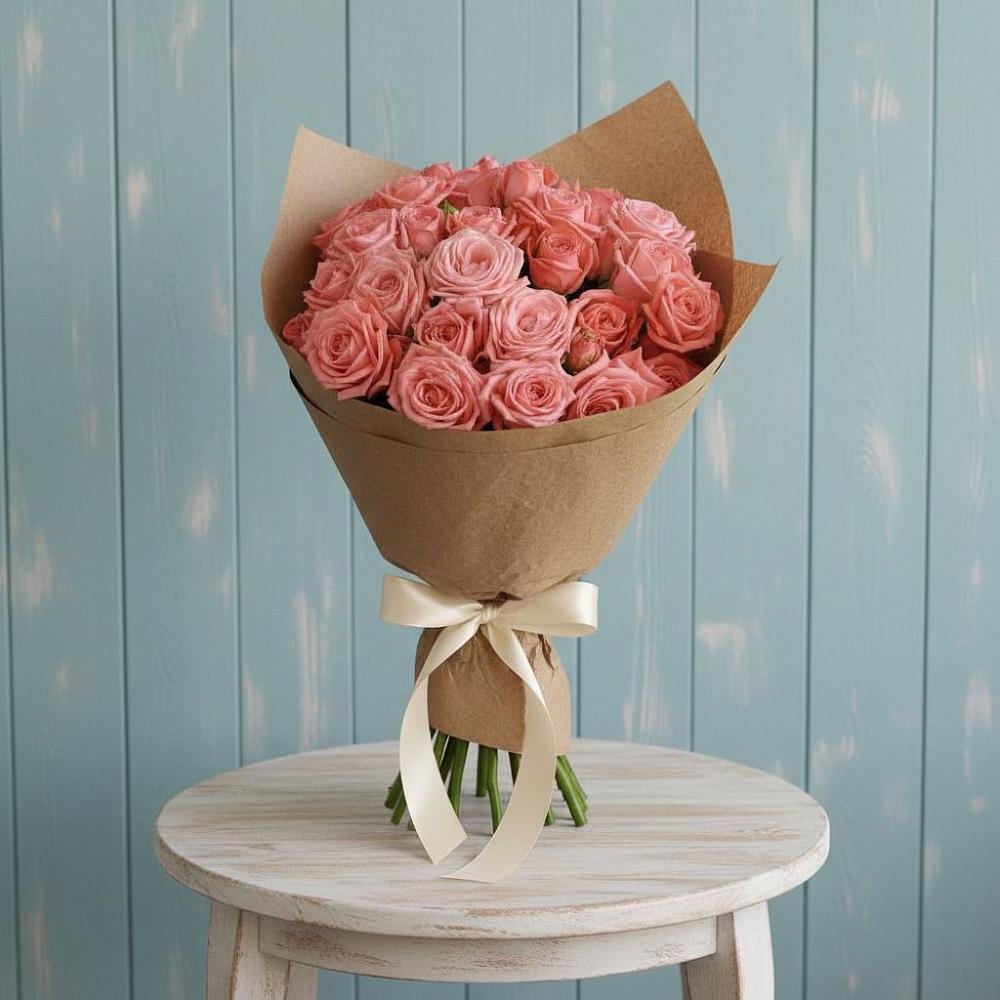 Букет цветов из: Розы в Верхнерусском