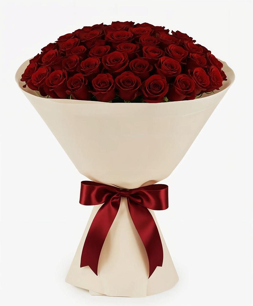 Букет 101 Бордовая роза Блэк Бакарра в Верхнерусском