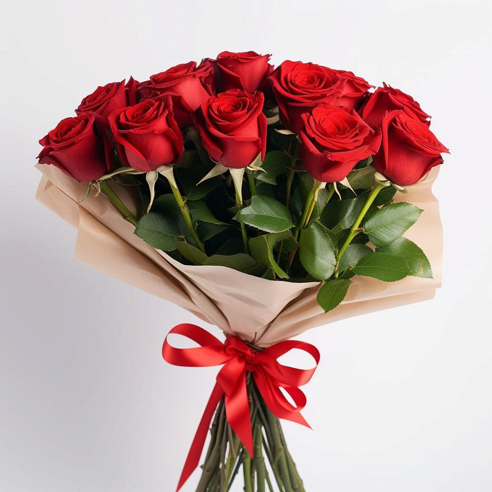 Букет 11 Красных роз Эдлесс Лав в Верхнерусском